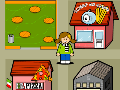 Food game screen