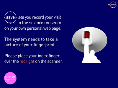 Save fingerprint login